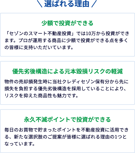 選ばれる理由